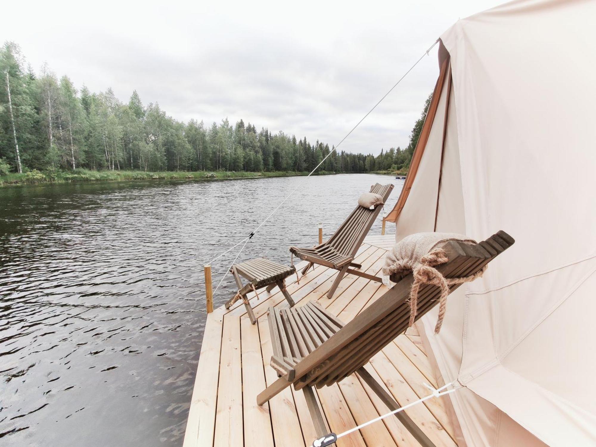 Langforsen Glamping & Lapland Experience Hotel Lapptrask Eksteriør billede