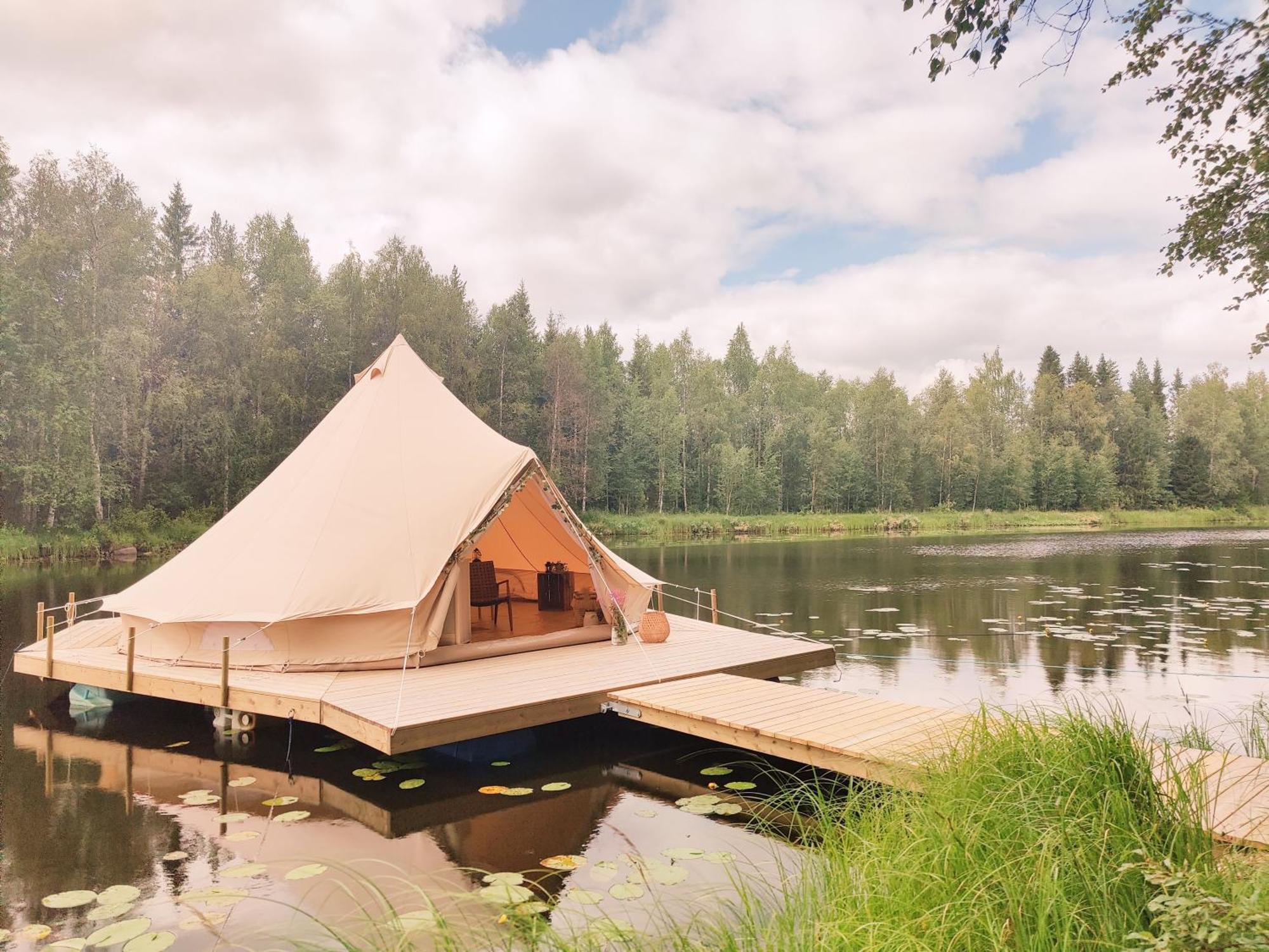 Langforsen Glamping & Lapland Experience Hotel Lapptrask Eksteriør billede